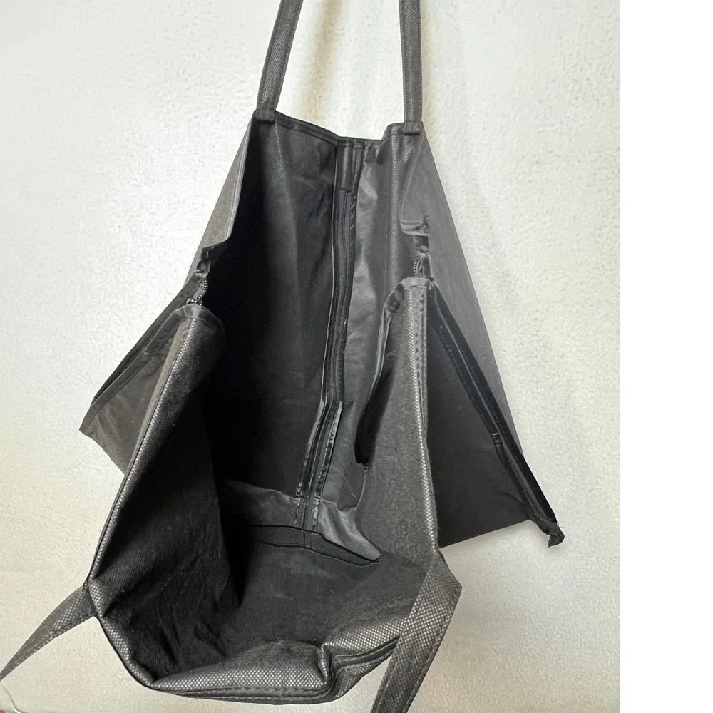 Theory Unisex Garment Bag Travel Suit Cover OS Black Logo Folding Carrier Bag